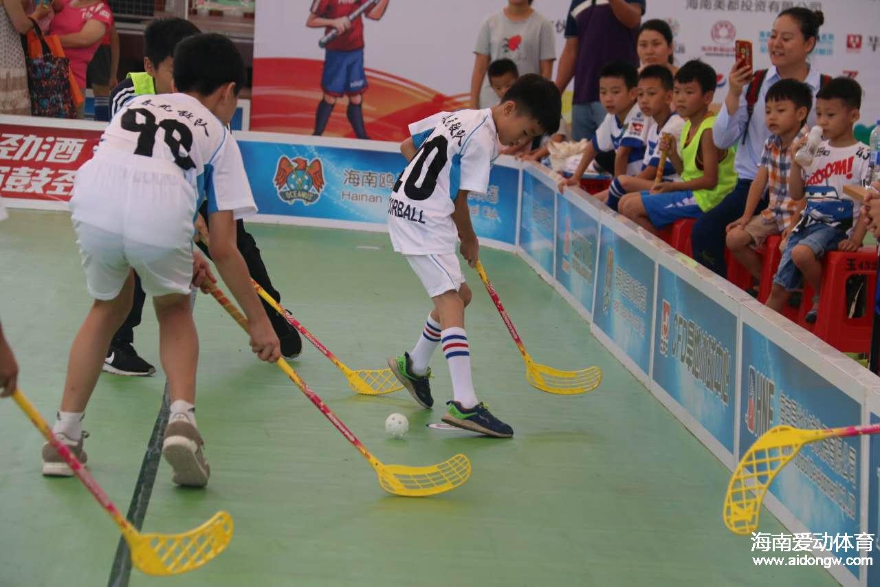 2017海南省全民健身运动会旱地冰球比赛开幕共24支队伍参赛