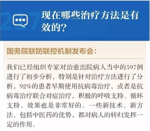 这些治疗对防空新冠肺炎疫情有效