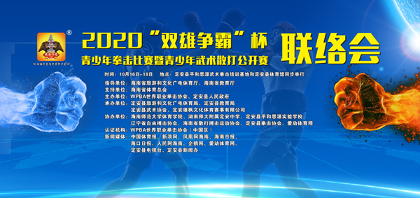 2020“双雄争霸”杯青少年拳击比赛、武术散打公开赛16日定安挥拳